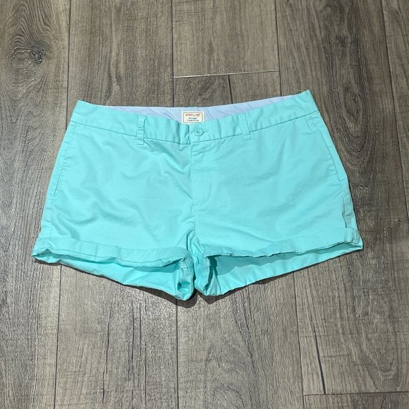 GAP "Khakis by GAP The 4" Short" Womens Light Turquoise Size 14 (SKU:11W) - Picture 1 of 9